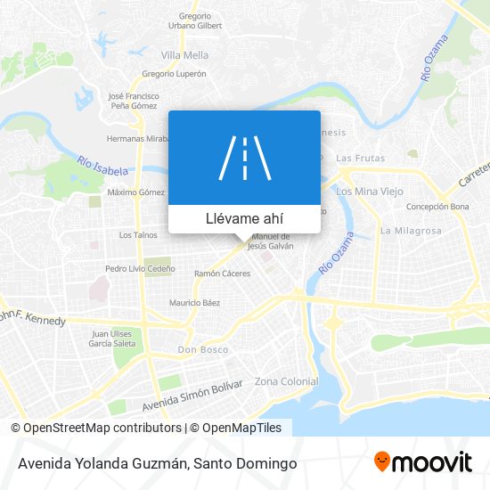 Mapa de Avenida Yolanda Guzmán