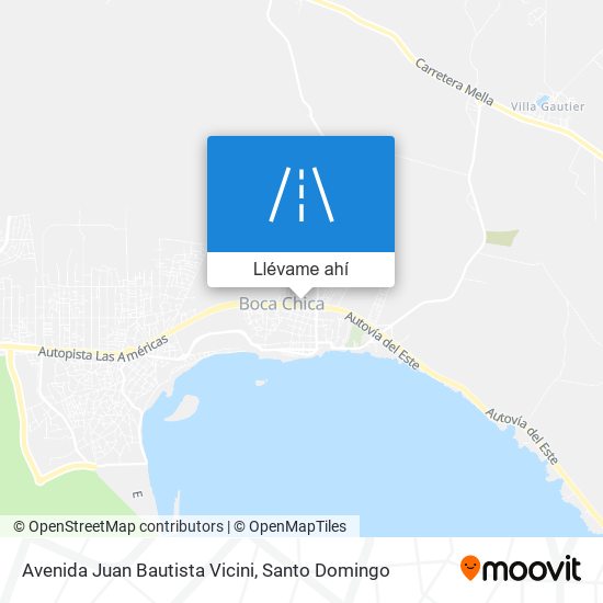 Mapa de Avenida Juan Bautista Vicini