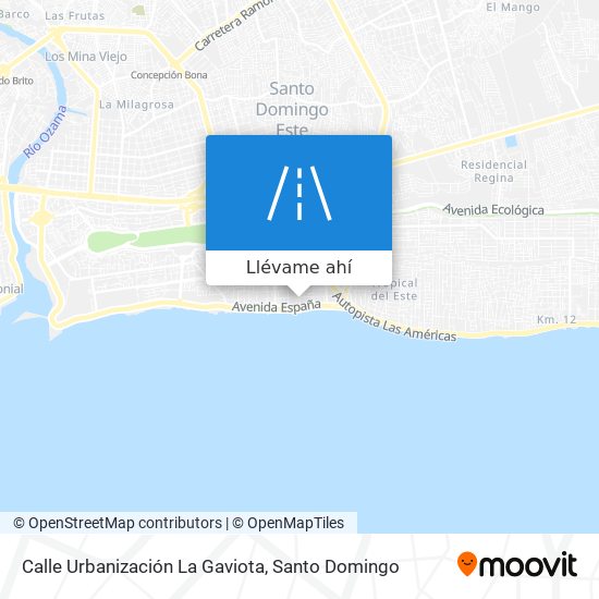 Mapa de Calle Urbanización La Gaviota