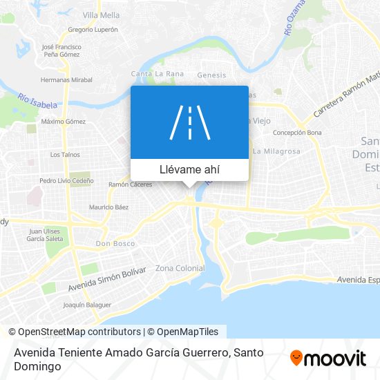 Mapa de Avenida Teniente Amado García Guerrero