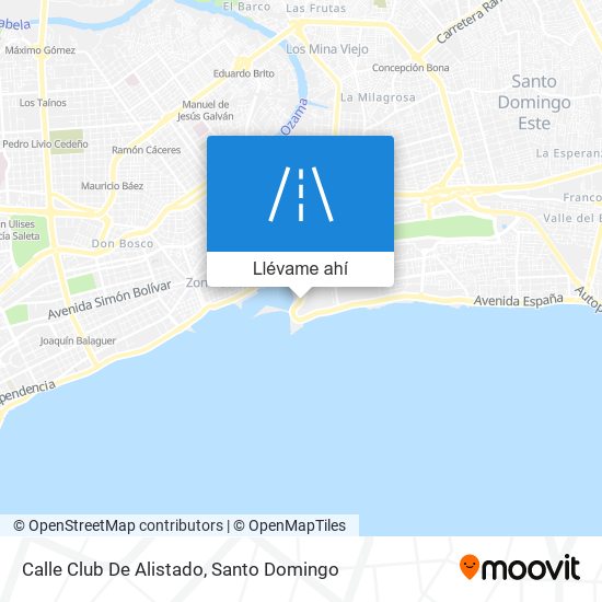 Mapa de Calle Club De Alistado
