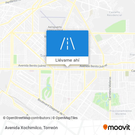 Mapa de Avenida Xochimilco