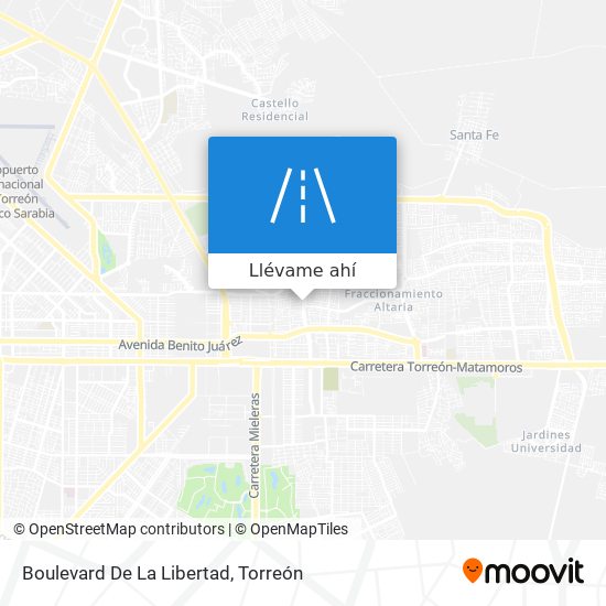 Mapa de Boulevard De La Libertad