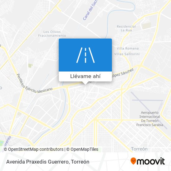 Mapa de Avenida Praxedis Guerrero