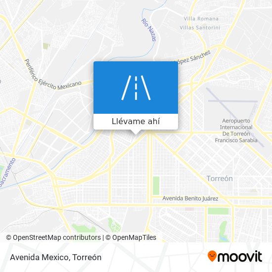 Mapa de Avenida Mexico