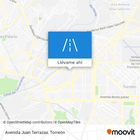 Mapa de Avenida Juan Terrazas