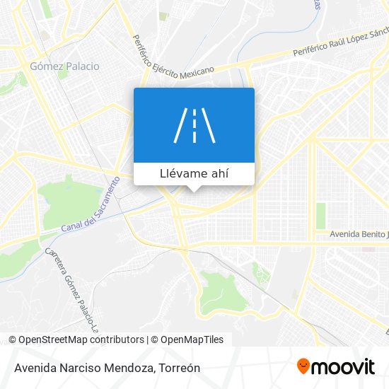 Mapa de Avenida Narciso Mendoza