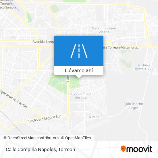 Mapa de Calle Campiña Nápoles
