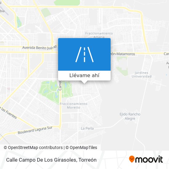 Mapa de Calle Campo De Los Girasoles