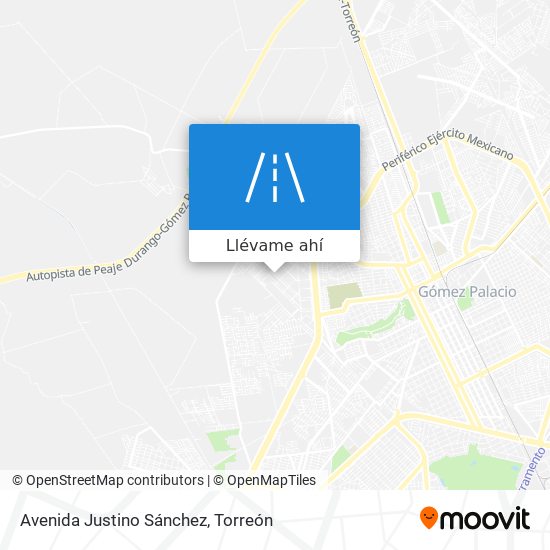 Mapa de Avenida Justino Sánchez