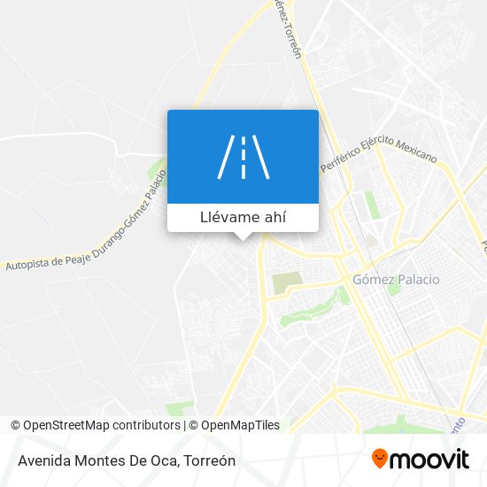 Mapa de Avenida Montes De Oca