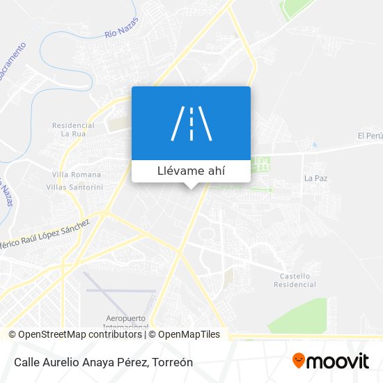 Mapa de Calle Aurelio Anaya Pérez