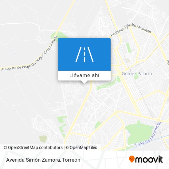 Mapa de Avenida Simón Zamora