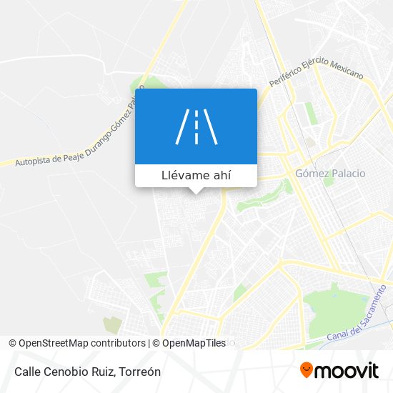 Mapa de Calle Cenobio Ruiz