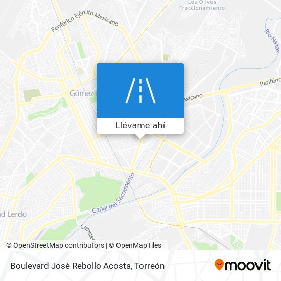 Mapa de Boulevard José Rebollo Acosta
