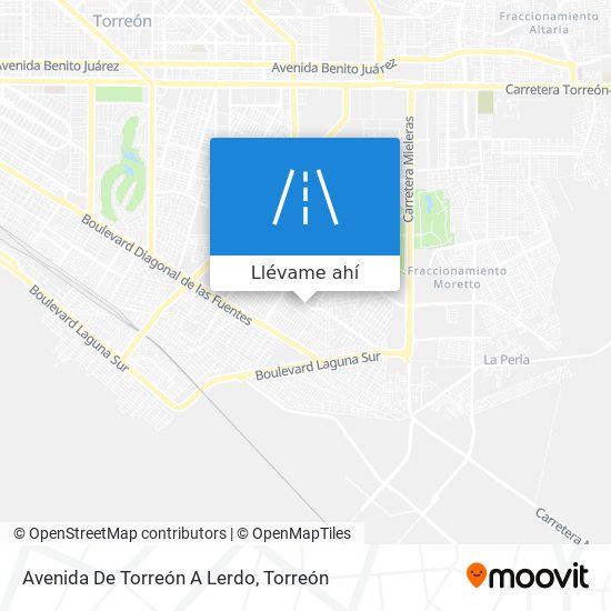 Mapa de Avenida De Torreón A Lerdo