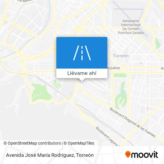 Mapa de Avenida José María Rodríguez