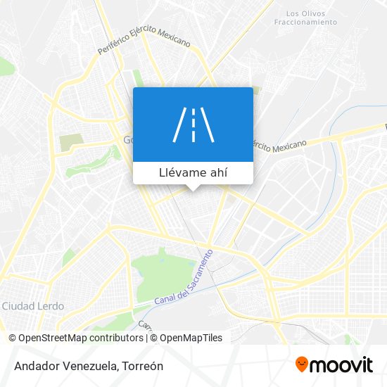 Mapa de Andador Venezuela