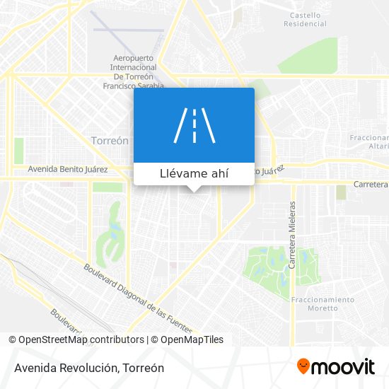 Mapa de Avenida Revolución