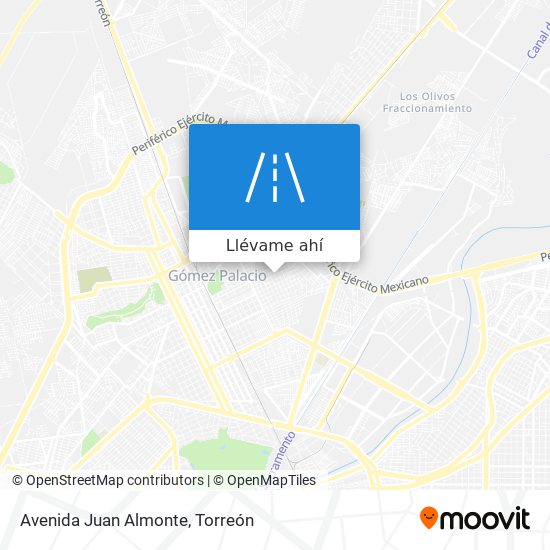 Mapa de Avenida Juan Almonte