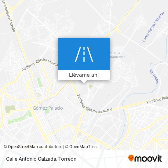 Mapa de Calle Antonio Calzada
