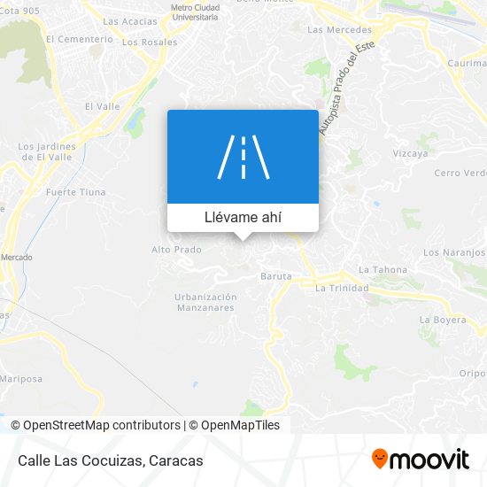 Mapa de Calle Las Cocuizas