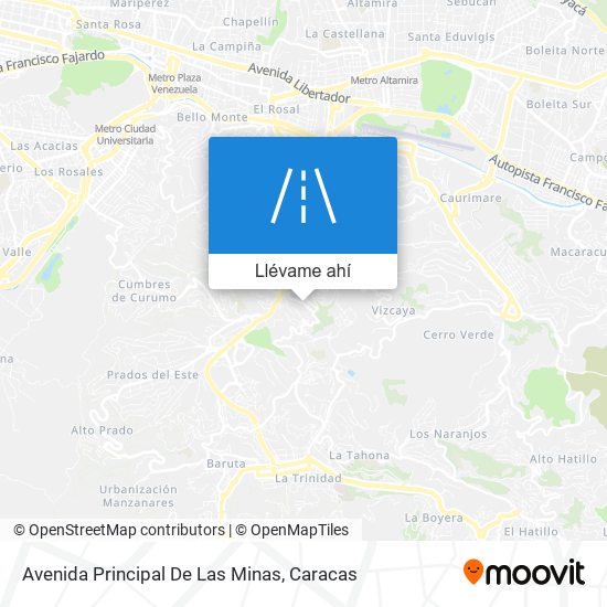 Mapa de Avenida Principal De Las Minas