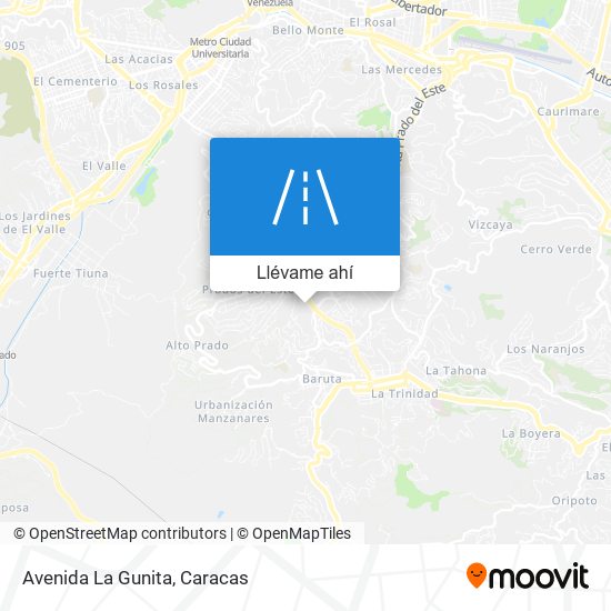 Mapa de Avenida La Gunita