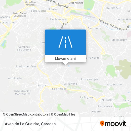 Mapa de Avenida La Guairita