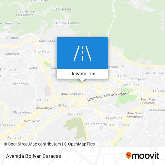Mapa de Avenida Bolívar