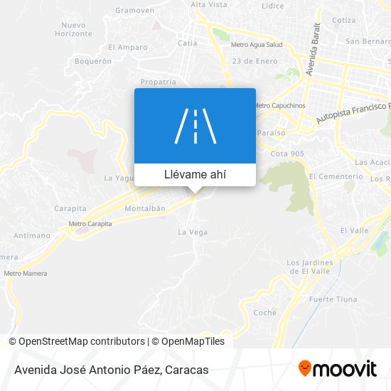 Mapa de Avenida José Antonio Páez