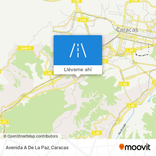 Mapa de Avenida A De La Paz