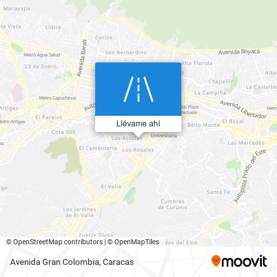 Mapa de Avenida Gran Colombia