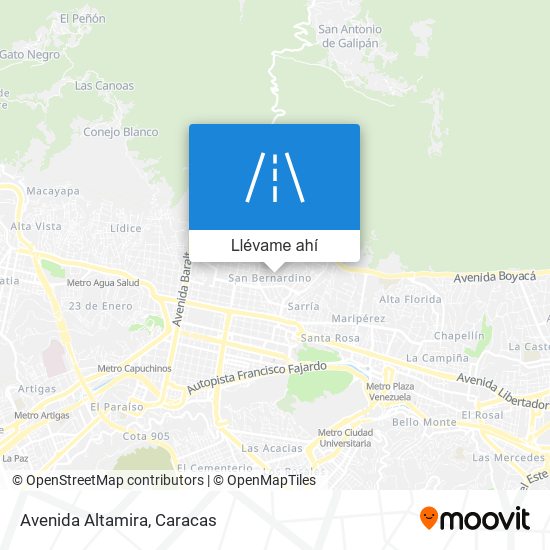 Mapa de Avenida Altamira