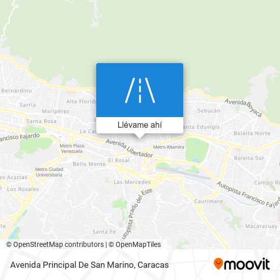 Mapa de Avenida Principal De San Marino