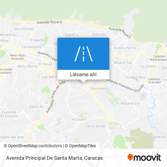 Mapa de Avenida Principal De Santa Marta