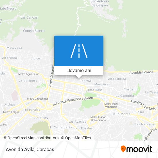 Mapa de Avenida Ávila