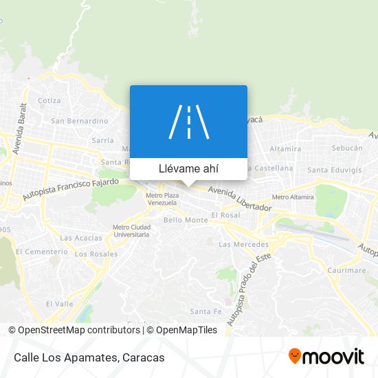 Mapa de Calle Los Apamates