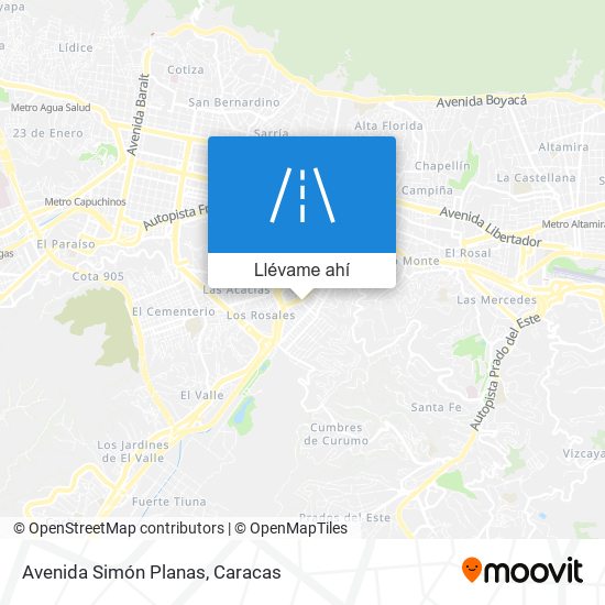 Mapa de Avenida Simón Planas