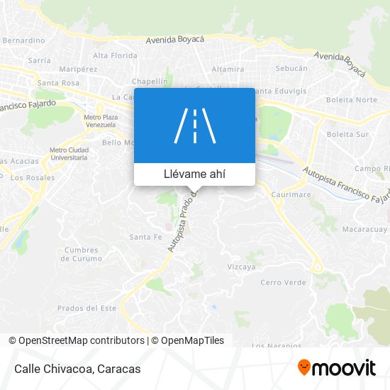 Mapa de Calle Chivacoa