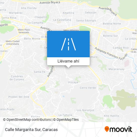 Mapa de Calle Margarita Sur