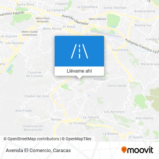 Mapa de Avenida El Comercio