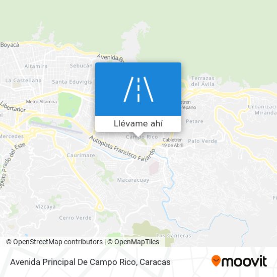 Mapa de Avenida Principal De Campo Rico