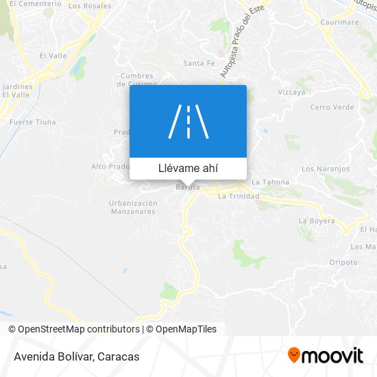 Mapa de Avenida Bolívar