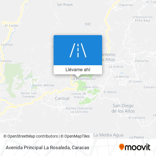Mapa de Avenida Principal La Rosaleda