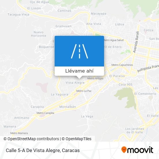Mapa de Calle 5-A De Vista Alegre