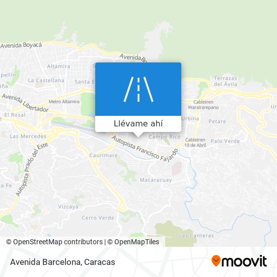 Mapa de Avenida Barcelona
