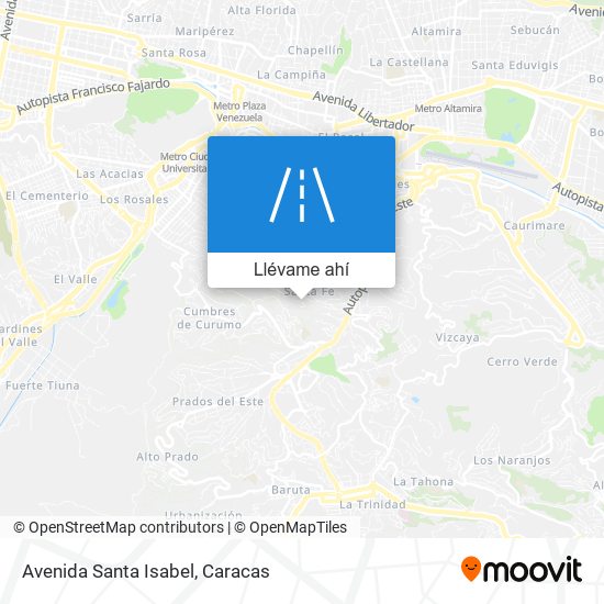 Mapa de Avenida Santa Isabel