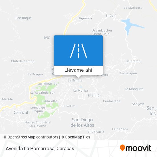 Mapa de Avenida La Pomarrosa