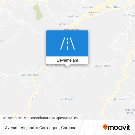 Mapa de Avenida Alejandro Carrasquel